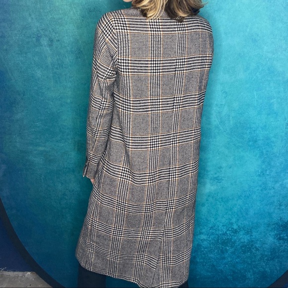 Plaid Duster Coat - Picture 2 of 2